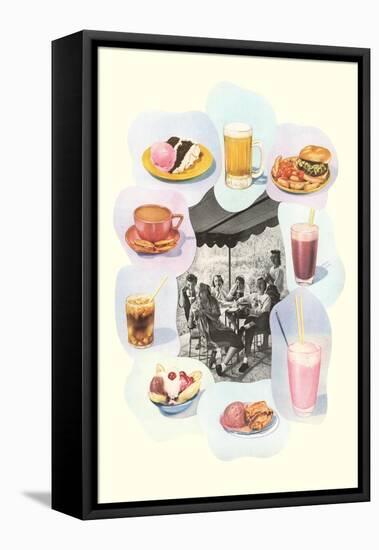 Soda Fountain Fare-null-Framed Stretched Canvas