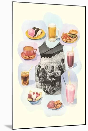 Soda Fountain Fare-null-Mounted Art Print