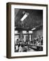 Soda Fountain Proprietor Watching as Kids Use Drinking Straw Covers as Straw Blowgun Missiles-Wallace Kirkland-Framed Photographic Print