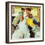 "Soda Jerk", August 22,1953-Norman Rockwell-Framed Giclee Print