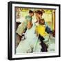 "Soda Jerk", August 22,1953-Norman Rockwell-Framed Giclee Print