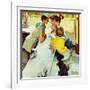 "Soda Jerk", August 22,1953-Norman Rockwell-Framed Giclee Print