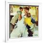 "Soda Jerk", August 22,1953-Norman Rockwell-Framed Giclee Print