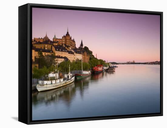 Soder Malarstrand at Dawn, Stockholm, Sweden-Doug Pearson-Framed Stretched Canvas