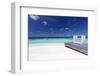 Sofa at the Beach in the Maldives, Indian Ocean-Sakis Papadopoulos-Framed Photographic Print