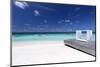 Sofa at the Beach in the Maldives, Indian Ocean-Sakis Papadopoulos-Mounted Photographic Print