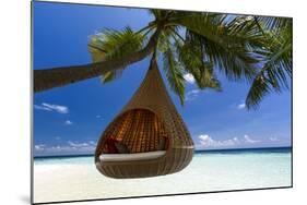 Sofa Hanging on a Tree on the Beach, Maldives, Indian Ocean-Sakis Papadopoulos-Mounted Photographic Print