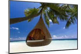 Sofa Hanging on a Tree on the Beach, Maldives, Indian Ocean-Sakis Papadopoulos-Mounted Photographic Print