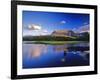 Sofa Mountain Reflects in Beaver Pond, Wateron Lakes National Park, Alberta, Canada-Chuck Haney-Framed Photographic Print