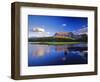 Sofa Mountain Reflects in Beaver Pond, Wateron Lakes National Park, Alberta, Canada-Chuck Haney-Framed Photographic Print