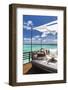 Sofa Overlooking Ocean, Maldives, Indian Ocean, Asia-Sakis Papadopoulos-Framed Photographic Print