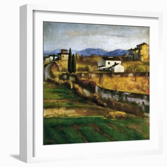 Soffici: Hill, 1922-Ardengo Soffici-Framed Giclee Print