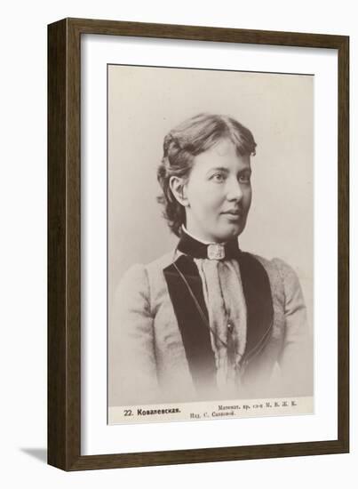 Sofia Kovalevskaya, Russian Mathematician-null-Framed Photographic Print