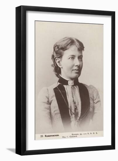 Sofia Kovalevskaya, Russian Mathematician-null-Framed Photographic Print