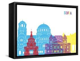 Sofia Skyline Pop-paulrommer-Framed Stretched Canvas