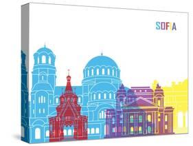 Sofia Skyline Pop-paulrommer-Stretched Canvas