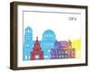 Sofia Skyline Pop-paulrommer-Framed Art Print