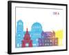 Sofia Skyline Pop-paulrommer-Framed Art Print