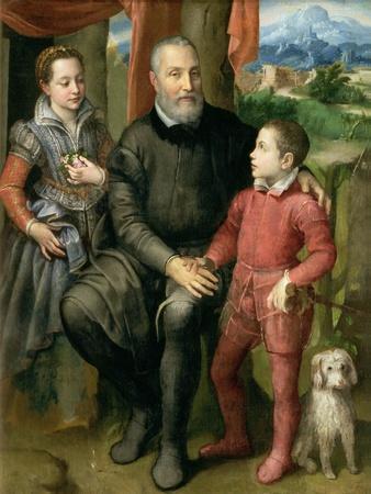 Portrait of the Artist's Family, Minerva Amilcare and Asdrubale, 1559
