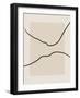 Soft Abstract Lines Art-Elena Ristova-Framed Giclee Print