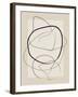 Soft Abstract Lines Art-Elena Ristova-Framed Giclee Print