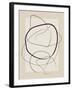 Soft Abstract Lines Art-Elena Ristova-Framed Giclee Print