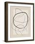 Soft Abstract Lines Art-Elena Ristova-Framed Giclee Print