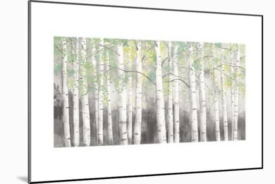 Soft Birches Charcoal-James Wiens-Mounted Art Print
