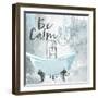 Soft Blue Bath-OnRei-Framed Art Print