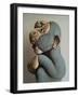 Soft Blue Monkey, 2006,-Peter Jones-Framed Giclee Print