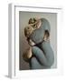 Soft Blue Monkey, 2006,-Peter Jones-Framed Giclee Print