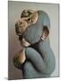 Soft Blue Monkey, 2006,-Peter Jones-Mounted Giclee Print