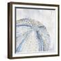 Soft Blue Sea Urchin-Eli Jones-Framed Art Print