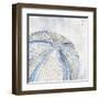 Soft Blue Sea Urchin-Eli Jones-Framed Art Print