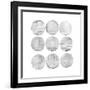 Soft Circles II-Grace Popp-Framed Art Print