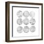 Soft Circles II-Grace Popp-Framed Art Print