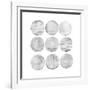 Soft Circles II-Grace Popp-Framed Giclee Print