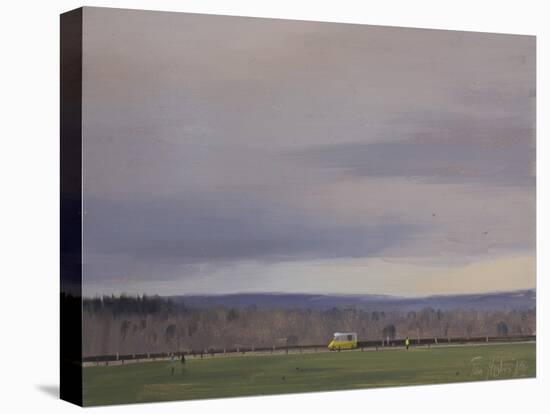 Soft Clouds with Ice Cream Van, Bristol Downs, January-Tom Hughes-Stretched Canvas