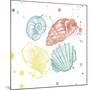 Soft Color Splatter Shells Mate-Jace Grey-Mounted Art Print