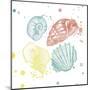 Soft Color Splatter Shells Mate-Jace Grey-Mounted Art Print