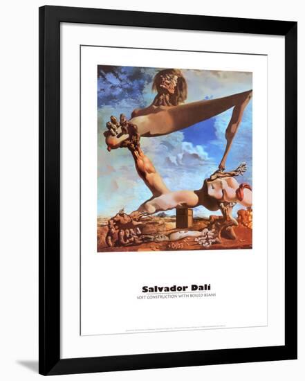 Soft Construction with Boiled Beans-Salvador Dalí-Framed Art Print