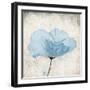 Soft Floral Blue-Jace Grey-Framed Art Print