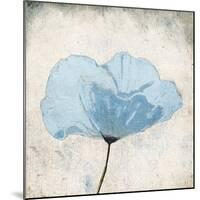 Soft Floral Blue-Jace Grey-Mounted Art Print