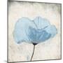 Soft Floral Blue-Jace Grey-Mounted Art Print