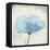 Soft Floral Blue-Jace Grey-Framed Stretched Canvas