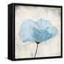 Soft Floral Blue-Jace Grey-Framed Stretched Canvas