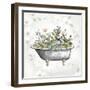 Soft Floral Tub II-null-Framed Art Print