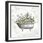 Soft Floral Tub II-null-Framed Art Print