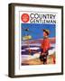 "Soft Ice," Country Gentleman Cover, March 1, 1936-Henry Hintermeister-Framed Giclee Print