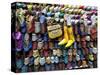 Soft Leather Moroccan Slippers in the Souk, Medina, Marrakesh, Morocco, North Africa, Africa-Gavin Hellier-Stretched Canvas